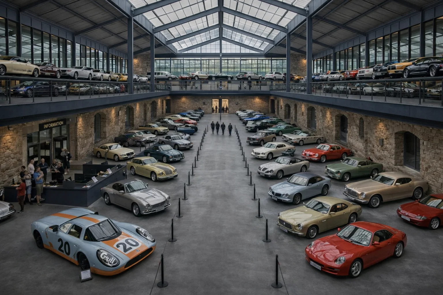 Interior del Museo Gredos Garage - Colección de coches clásicos y GT